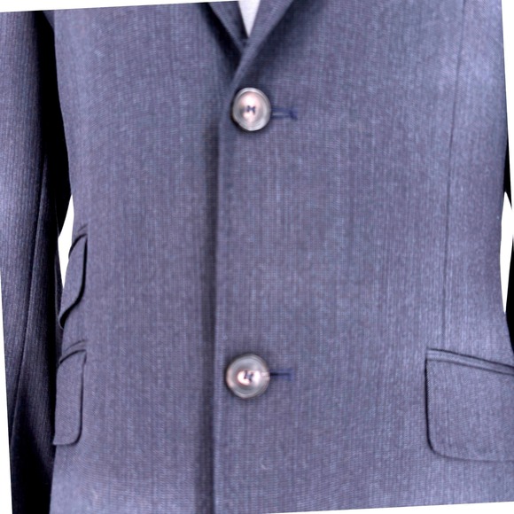 Ted Baker London Endurance Blue Gray Basketweave Wool Blazer Suit Jacket 38R - Picture 5 of 11